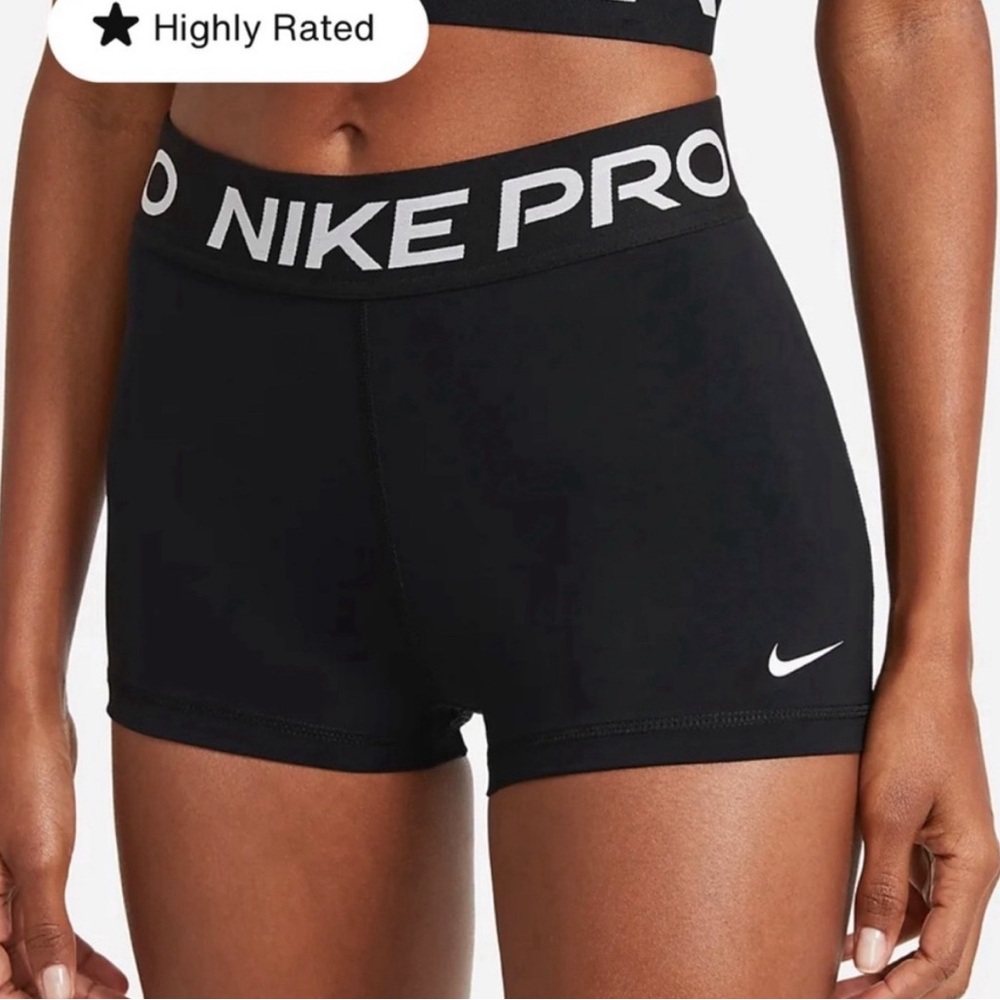 2 pairs small Nike pro shorts 3” NWT